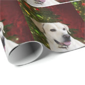 Gele labrador rekruter Kerstmis Cadeaupapier (Rol Hoek)