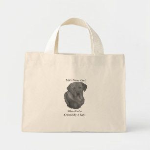 gele labrador retreiver dog portretteren leuke slo mini tote bag