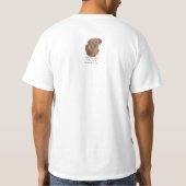 gele labrador retreiver dog portretteren leuke slo t-shirt (Achterkant)