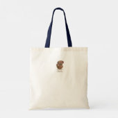 gele labrador retreiver dog portretteren leuke slo tote bag (Achterkant)