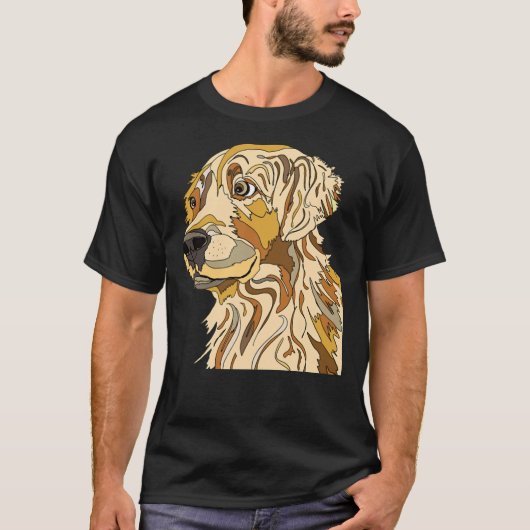 Gele Labrador Retriever 155 T-shirt (Voorkant)