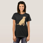 Gele Labrador Retriever 333 T-shirt (Voorkant volledig)