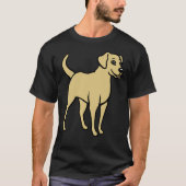 Gele Labrador Retriever 334 T-shirt (Voorkant)