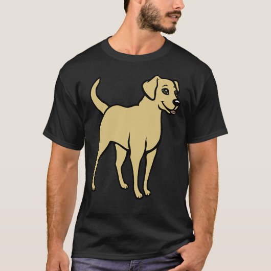 Gele Labrador Retriever 334 T-shirt (Voorkant)