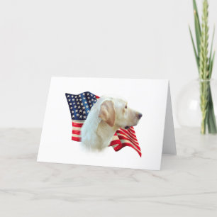 Gele Labrador Retriever Amerikaanse vlag, Kaart