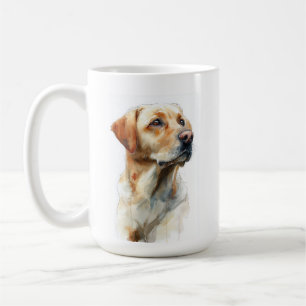 Gele labrador retriever aquarel koffiemok