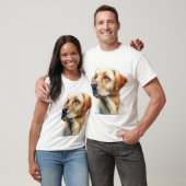 Gele labrador retriever aquarel t-shirt (Unisex)