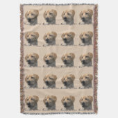 Gele Labrador Retriever Art Gifts Deken (Voorkant Verticaal)