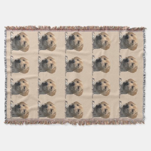 Gele Labrador Retriever Art Gifts Deken (Voorkant)