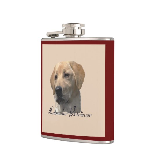 Gele Labrador Retriever Art Gifts Heupfles (Links)