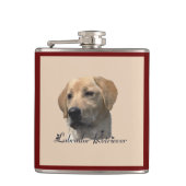 Gele Labrador Retriever Art Gifts Heupfles (Voorkant)