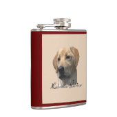 Gele Labrador Retriever Art Gifts Heupfles (Rechts)
