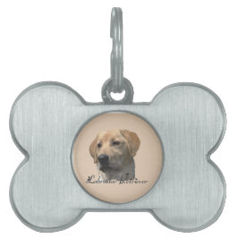Gele Labrador Retriever Art Gifts Huisdieren Naamplaatje