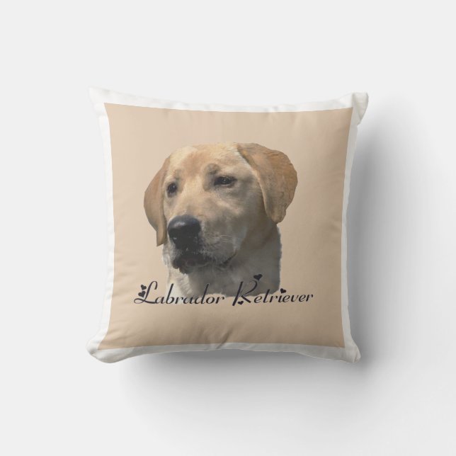 Gele Labrador Retriever Art Gifts Kussen (Voorkant)