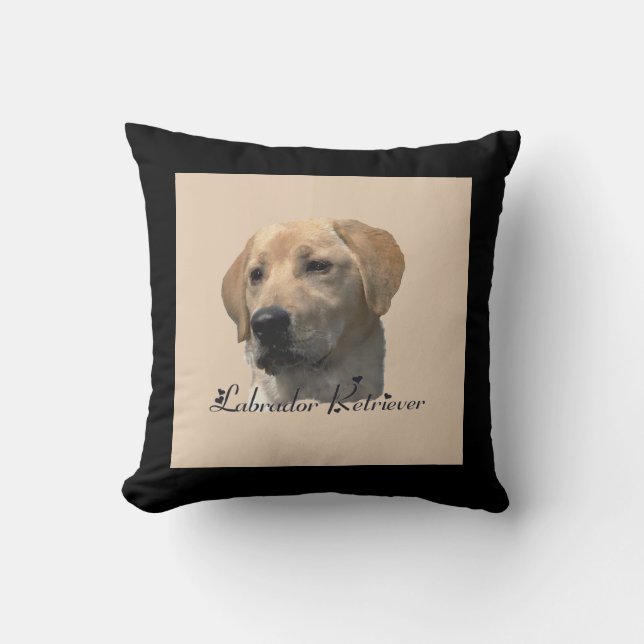 Gele Labrador Retriever Art Gifts Kussen (Voorkant)