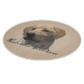 Gele Labrador Retriever Art Gifts Snijplank (Hoek)