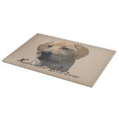 Gele Labrador Retriever Art Gifts Snijplank (Hoek)