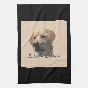 Gele Labrador Retriever Art Gifts Theedoek