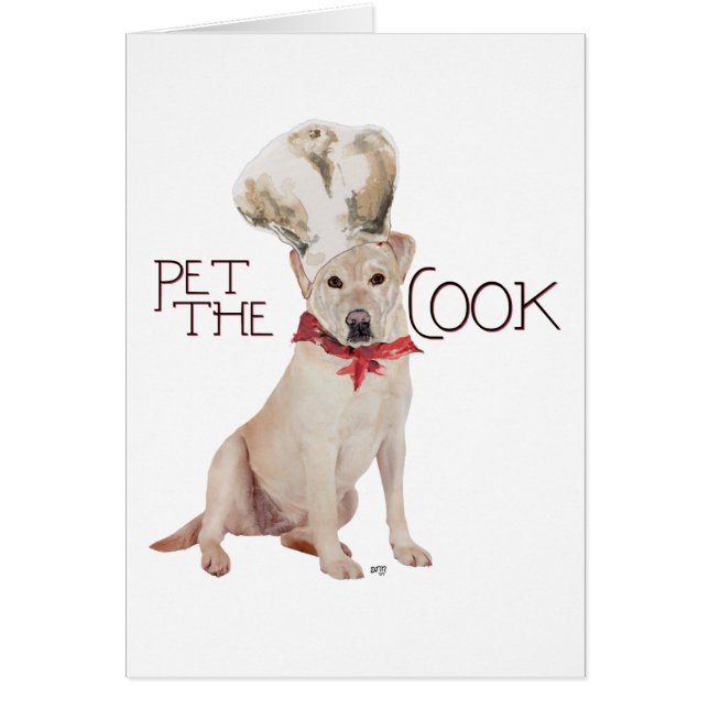 Gele Labrador Retriever Chef (Voorkant)
