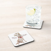 Gele Labrador Retriever Chef Drankjes Onderzetter (Rechterzijde)