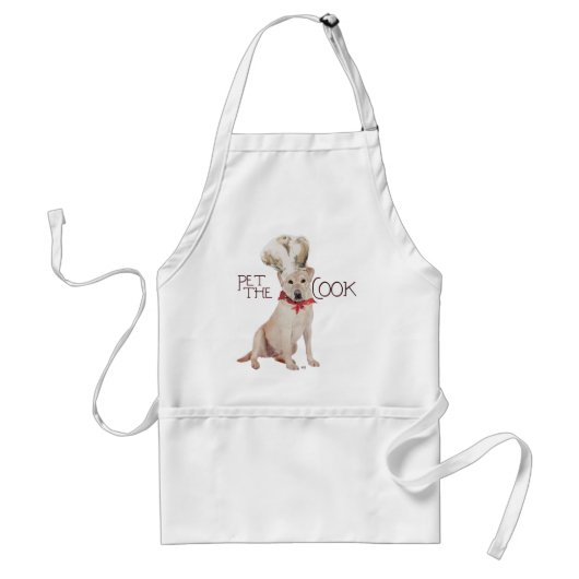 Gele Labrador Retriever Chef Standaard Schort (Voorkant)
