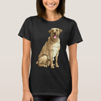 Gele labrador Retriever Dog Golden Lab Yellow La T-shirt