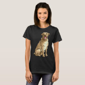 Gele labrador Retriever Dog Golden Lab Yellow La T-shirt (Voorkant volledig)