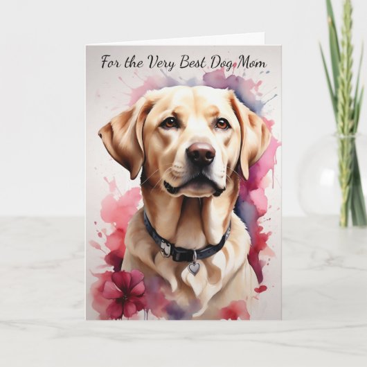 Gele Labrador Retriever Dog Je Maak Mijn Staart Wa Feestdagen Kaart (Voorkant)