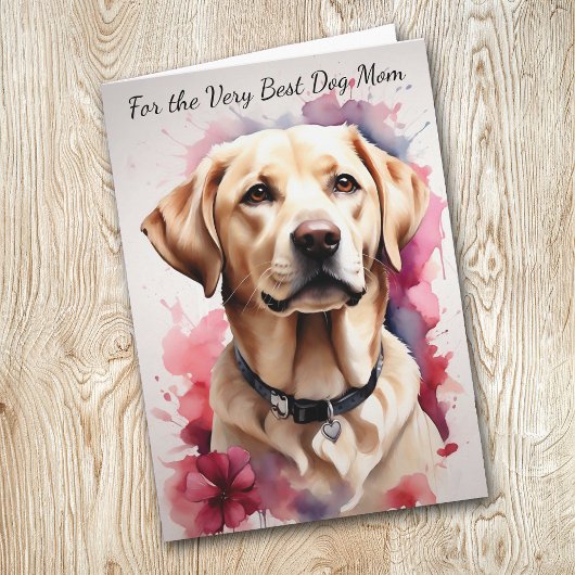 Gele Labrador Retriever Dog Je Maak Mijn Staart Wa Feestdagen Kaart