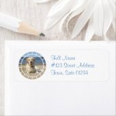 Gele Labrador Retriever Dog Mailing Label (Insitu)