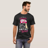 Gele labrador Retriever Dog Simple Girl Wine Cam T-shirt (Voorkant volledig)