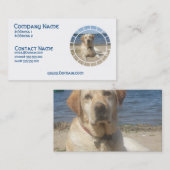 Gele Labrador Retriever Dog Visitekaartje (Voorkant / Achterkant)