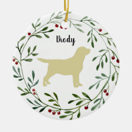 Gele Labrador Retriever - Eend honden - Gele Lab Keramisch Ornament