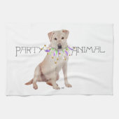 Gele Labrador Retriever Feest Theedoek (Horizontaal)