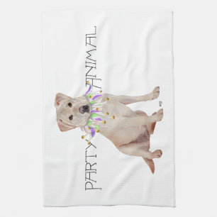 Gele Labrador Retriever Feest Theedoek