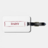 Gele labrador Retriever Funny Kersthond Bagagelabel (Achterkant horizontaal)