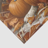 Gele Labrador Retriever Herfst Decoupage Tissuepapier (Detail)