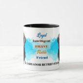 gele labrador retriever hond loyale vriend mok (Midden)