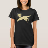 Gele labrador retriever in de ruimte t-shirt (Voorkant)