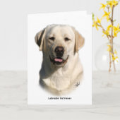 gele labrador retriever kaart (Gele Bloem)