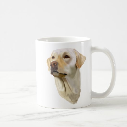 Gele Labrador Retriever Koffiemok (Rechts)