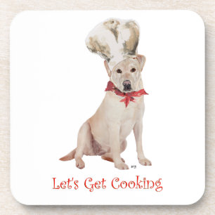 Gele Labrador Retriever Koken Bier Onderzetter