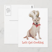 Gele Labrador Retriever Koken Briefkaart (Voorkant / Achterkant)