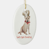 Gele Labrador Retriever Koken Keramisch Ornament (Rechts)