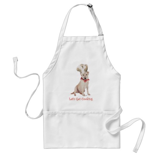 Gele Labrador Retriever Koken Standaard Schort (Voorkant)