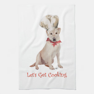 Gele Labrador Retriever Koken Theedoek