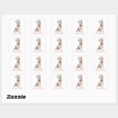 Gele Labrador Retriever Koken Vierkante Sticker (Vel)