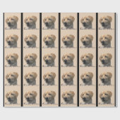 Gele Labrador Retriever Kunstcadeaus Cadeaupapier (Vlak)