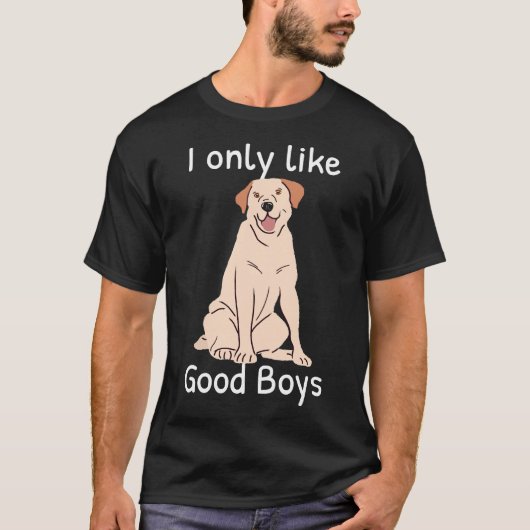 Gele Labrador Retriever Lab Dog vind ik alleen maa T-shirt (Voorkant)