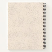 Gele Labrador Retriever Lab Hond en aangepaste naa Notitieboek (Achterkant)